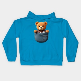 Schooling Bag Bear Shirt Shirt Pocket Protector Kids Hoodie
